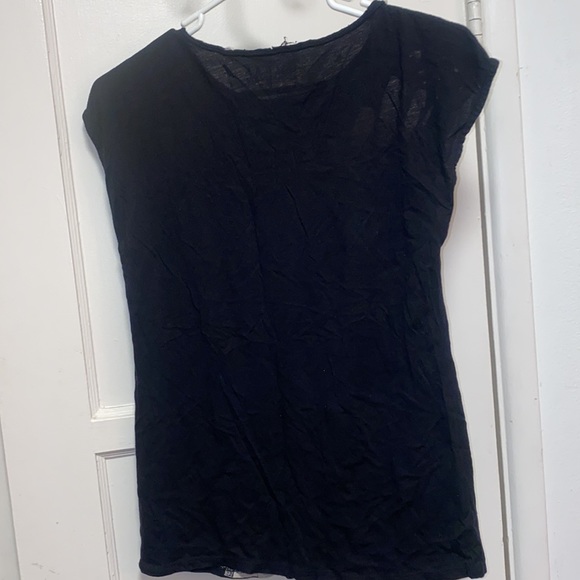 Guess Small Short Sleeve Black Gold Angelina Shirt - Picture 2 of 9
